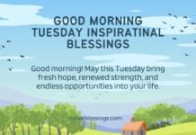 Good Morning Tuesday Inspirational Blessings
